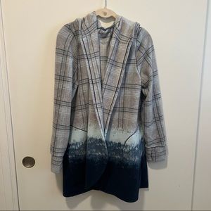 CuddlDuds Fleece Stretch Cardigan with Pockets Sz L